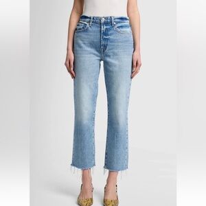 NEW! NWT 7 FOR ALL MANKIND Logan Stovepipe Straight Leg Jeans in Ode To Size 24